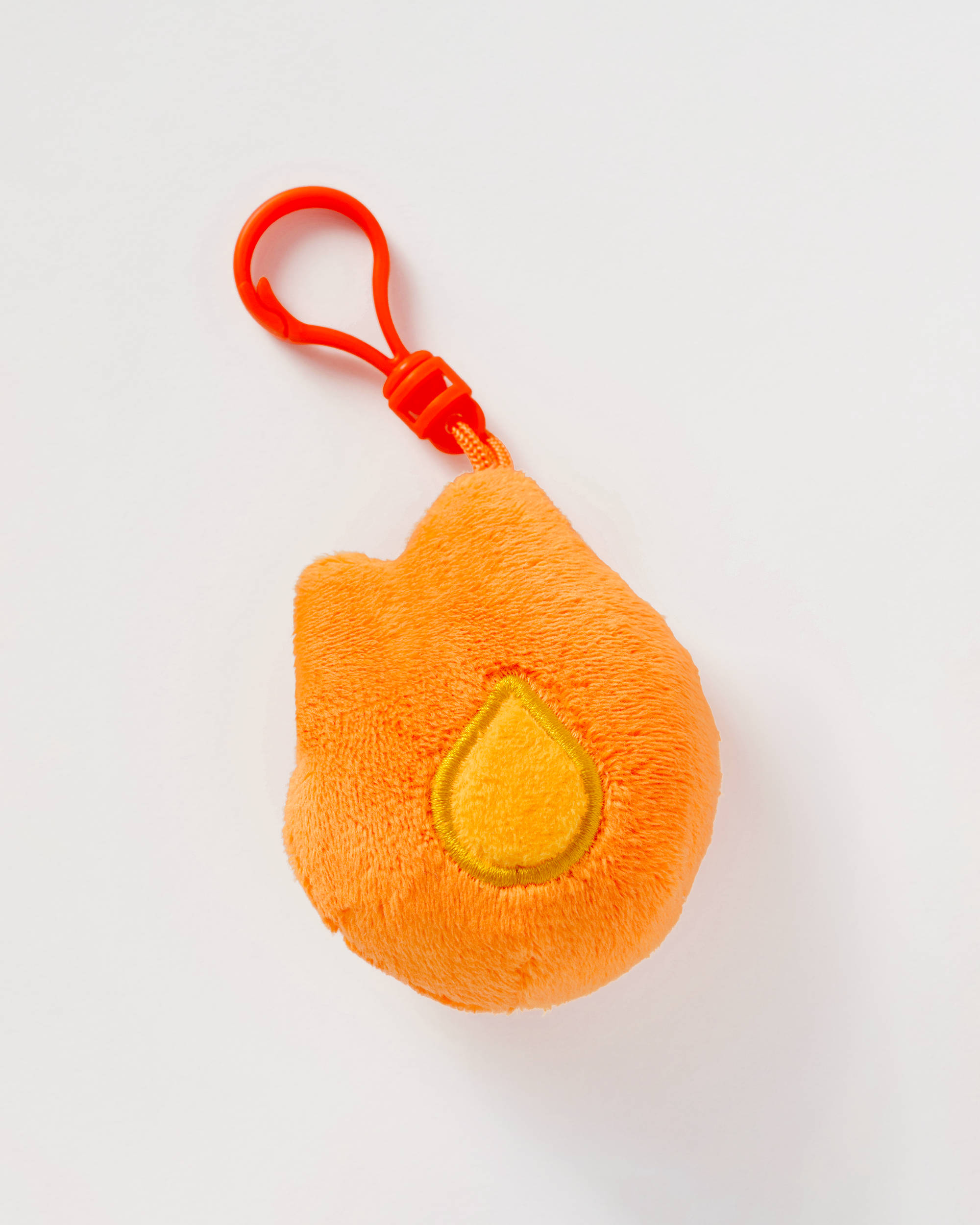 Flame Plushie Keychain with Embroidered Details | Streak