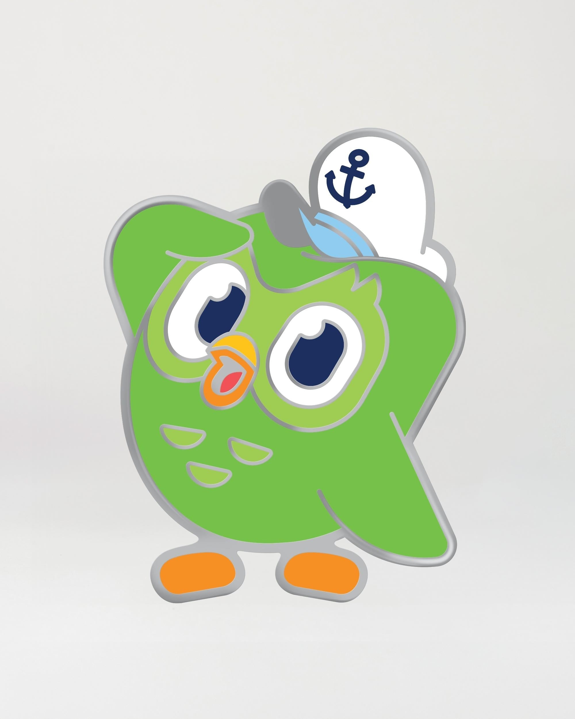 Duolingo World Cruise Enamel Pin | 1" x 1" Metal Souvenir